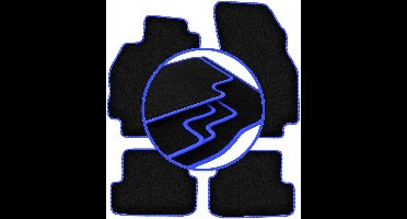 CARLUX-BLUE automatten voor: Renault Megane II hatchback (2002-2008)