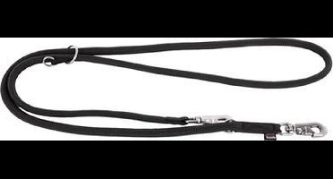 Hondenriem multi nylon rond zwart