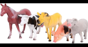 Jonotoys Boerderijdieren - 5-delige set van kunststof - Vanaf 4 jaar