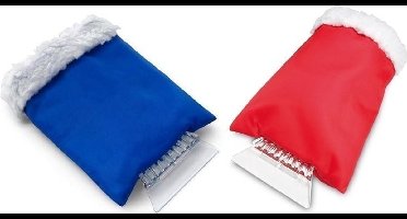 Scoby - Ijskrabber met Handschoen - Ruitenkrabber - Snow Scraper - Rood OF Blauw