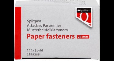 Splitpen Quantore 25mm 100 stuks goud