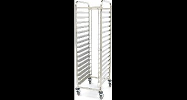 Maxima Regaalwagen 16 x (60 x 40 cm) excl. Bakplaten en Roosters - Professionele Trolley - 16 Etages - Horeca
