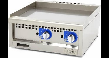Horeca Grillplaat - Glad - Dubbel - 60 cm Diep - Gas
