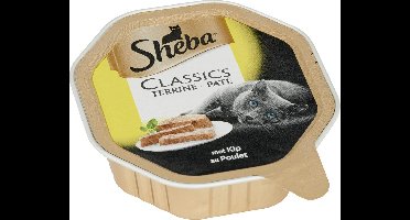 Sheba - Kattenvoer -Classics Paté - Kip - Adult - 22 x 85 gr