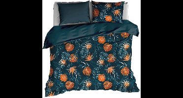 De Witte Lietaer Dekbedovertrek Satijn Bird of Paradise - Tweepersoons - 200 x 200/220 cm - Groen
