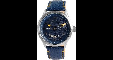 Raptor herenhorloge echt leer Yava, datumaanduiding