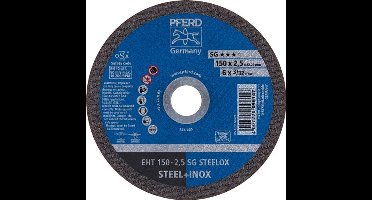 Trennscheibe SG STEELOX D150x2,5mm ger.INOX Bohr.22,23mm PFERD