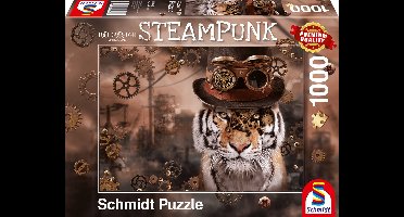 Steampunk Tijger, 1000 stukjes Puzzel