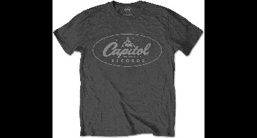 Capitol Records - Logo Heren T-shirt - S - Grijs