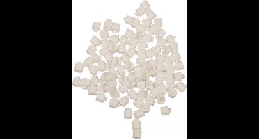 Duvo+ Zitstokdopje Wit 15mm, prijs per 10 stuks !