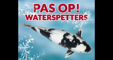 Pas op! Waterspetters 98 shiro utsuri waakbord met een gekleurde achtergrond