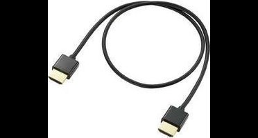 SpeaKa Professional SP-9070576 HDMI-kabel HDMI Aansluitkabel HDMI-A-stekker, HDMI-A-stekker 0.50 m Zwart 4K UHD, Audio