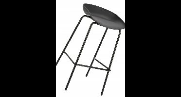 Zaru Design Hocker - Zwart, Industrieel & Modern