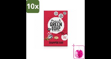 10 x Marcel's Green Soap - Shampoobar - Argan & Oudh - Versterkt & verzorgt - 90 gr - Bulkverpakking - Shampoobar - Douchemop - Natuurlijke haarverzorging