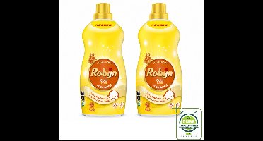 2 x Robijn - Klein & Krachtig Zwitsalgeur - Vloeibaar Wasmiddel - 34 Wasbeurten - 1,19 L - Grootverpakking - Vaatwasstrips - Wasmiddel Zwitsal - Kleur Behouden - Biologisch Afbreekbaar - Recycleerbaar - Vloeibaar Wasmiddel