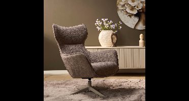 Starfurn - Fauteuil Julia - Bruin - 78x76x102 cm