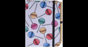 Notitieboek met pen lolly