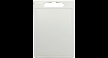 Cookinglife Snijplank Wit 35 x 25 cm – Kunststof Met Sapgeul – Vaatwasserbestendig & Dubbelzijdig Horeca-Kwaliteit