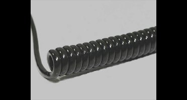 BKL Electronic 1506304 Spiraalkabel Li12YD11Y 800 mm / 3200 mm 4 x 0.50 mm² Zwart 1 stuk(s)