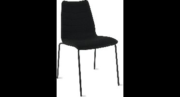 Workliving Verona Eetkamerstoel / Vergaderstoel - Mirage zwart - frame zwart