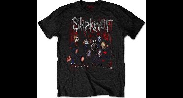 Slipknot - WANYK Group Photo Heren Tshirt - M - Zwart