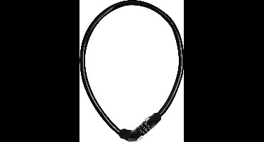 ABUS kabelslot 4408C - cijferslot - 65 cm lange stalen kabel met kunststof omhulsel - ABUS-Security Level 2 - rood