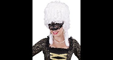 WIDMANN - Venetiaans masker met zwarte strass voor volwassenen