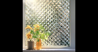 Boraboi® Premium Zelfklevende Raamfolie voor Privacy en UV-Bescherming in Huis en Kantoor, 90 x 300 cm