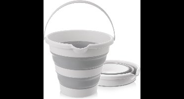 Opvouwbare Emmer 12 l - Opvouwbaar - Opbergmand - Wasmand - Schoonmaakemmer - voor Schoonmaken en Kamperen