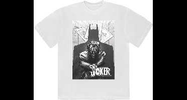 DC Comics Batman - The Joker Menace Heren T-shirt - S - Wit