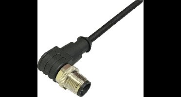 BKL Electronic 2700027 Sensor/actuator aansluitkabel M8 Aantal polen (sensoren): 3 Stekker, haaks 2 m 1 stuk(s)