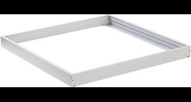 Aigostar - LED paneel opbouw - 60x60cm Framesysteem Type A - Wit aluminium - 5cm hoog incl. schroeven