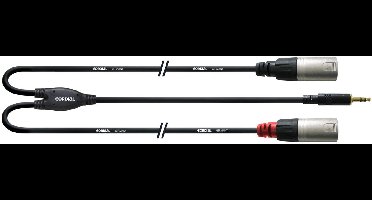 Cordial kabel 3,5 st / 2x XLR male 3m CFY 3 WMM-LONG - Insert kabel