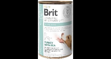 Brit Vet Dieten - Graanvrije Natvoer - Kalkoen & Erwten - Hondenvoer - 6x400g
