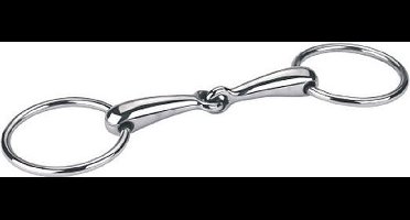 Kerbl Hoofdstel Bit Watertrens enkelgebroken hol - Rvs - 10,5cm