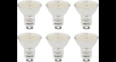 Groenovatie LED Spot GU10 Fitting - 5W - SMD - 52x50 mm - Warm Wit - 6-Pack - Dimbaar