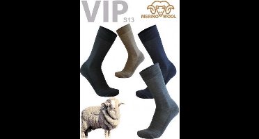 Eureka S13- Wollen herensokken met 77% wol - Maat 43-45 - Beige