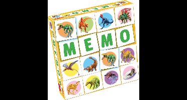 Tactic Memo Dino's - Memospel - Zoek de Juiste Paren - Kleurrijke Dinosaurussen en Prehistorische Reptielen - Educatief Gezelschapsspel voor Kinderen en Families - 2 tot 6 Spelers - Vanaf 3 Jaar
