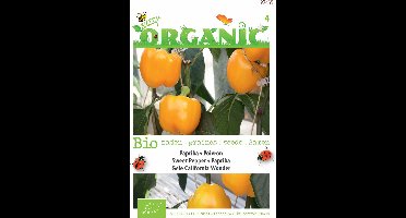 Organic Paprika Yellow California Wonder BIO - Grote en Sappige Gele Paprika