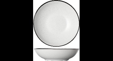 Cosy&Trendy Speckle White Diep Bord - Ø 20 cm x 5.3 cm - Set-6