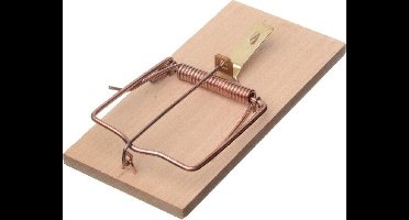 1x Rattenvallen/rattenklemmen 17 cm - Ongediertebestrijding/ongediertewering tegen ratten