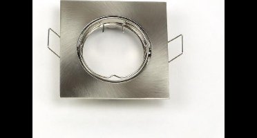 Groenovatie LED Inbouwspot - Vierkant - Kantelbaar - Aluminium - GU10 Fitting - 84x84 mm - Satijn