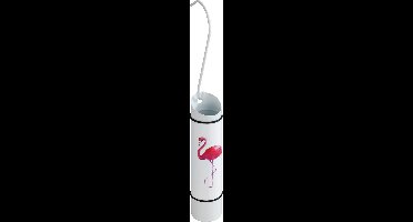 Luchtbevochtiger RVS set van 2 stuks flamingo wit