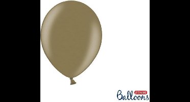 """Strong Ballonnen 23cm, Metallic Cappuccino (1 zakje met 50 stuks)"""
