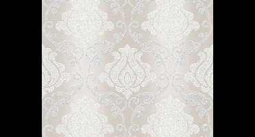 BAROK ORNAMENTEN BEHANG - Creme Grijs Metallic - AS Creation Adelaide
