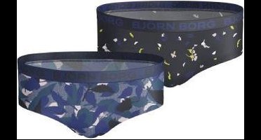 Bjorn Borg Hipster BB Autum Leaf & BB  Paper Flower - Ondergoed - Meisjes - 2 Pack - Surf The Web - Maat 122