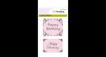CraftEmotions stempel A6 - Happy Birthday Botanical