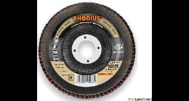 Rhodius 202735 PROline ll LSZ F1 Lamellenslijpschijf - K40 - 125 x 22,23mm - Ferro