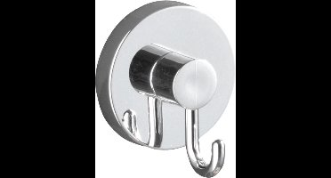 WENKO Vacuum-Loc Handdoekhaken 2 Stuks chroom - Wandhaak - Handdoekhouder - Handdoekhaakjes - Bevestigen zonder boren