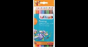 Derwent Potloden Lakeland Painting - Met 12 Aquarelpotloden - Voor Kinderen - Met Meerdere Kleuren